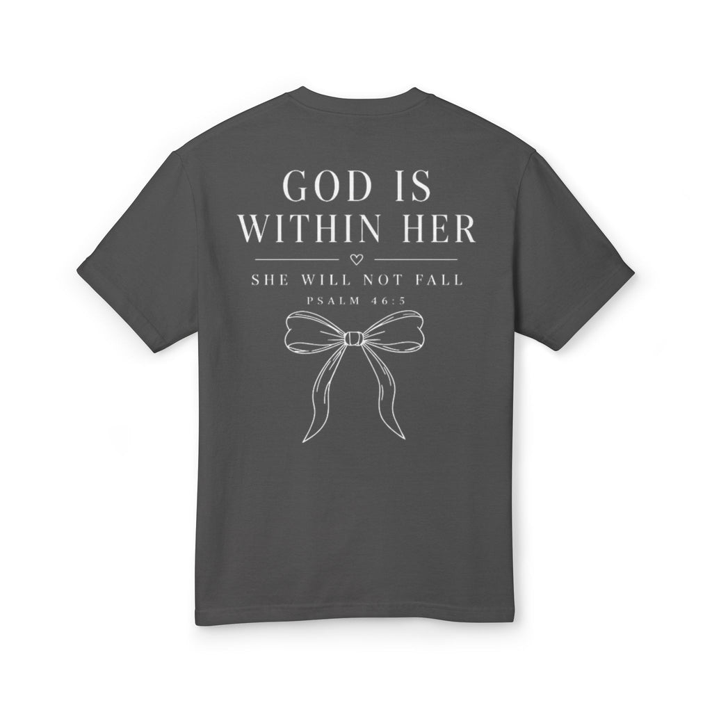 God Is Within Her Christian Tee