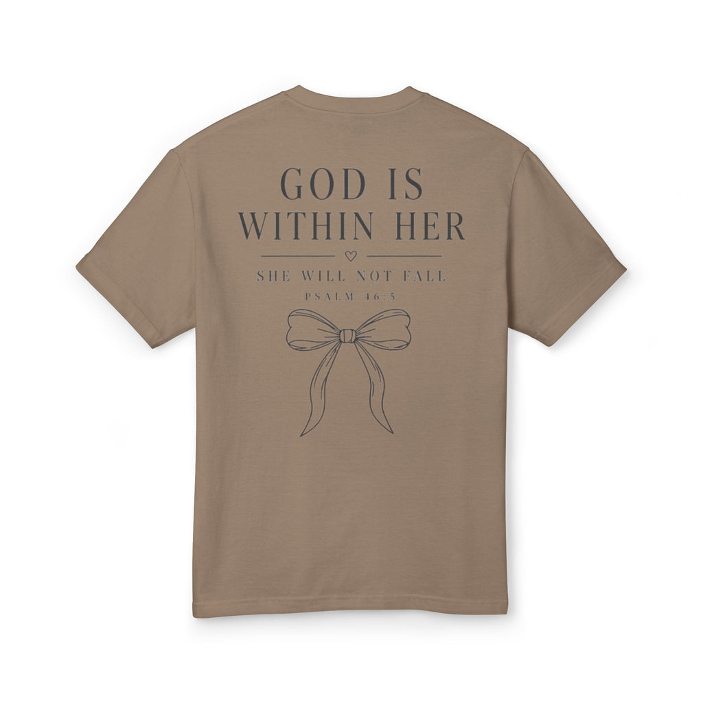 God Is Within Her Christian Tee