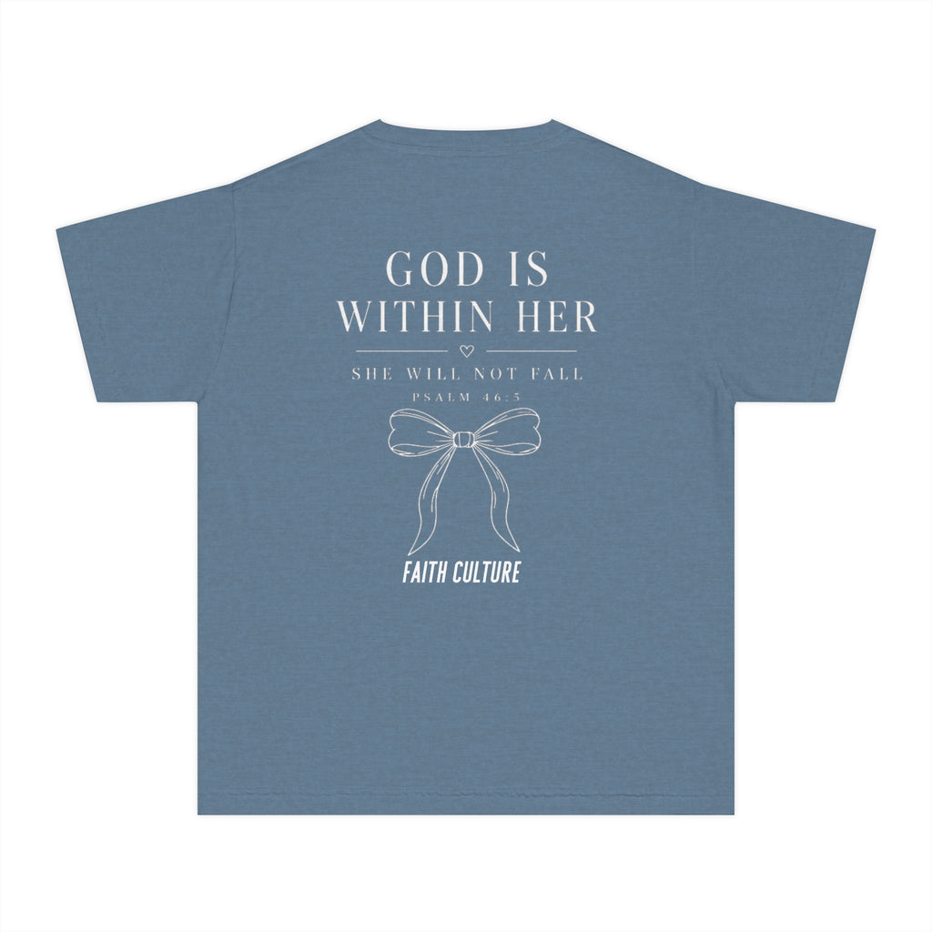 God Is Within Her Youth Tee