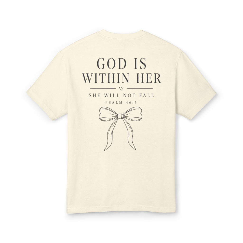God Is Within Her Christian Tee