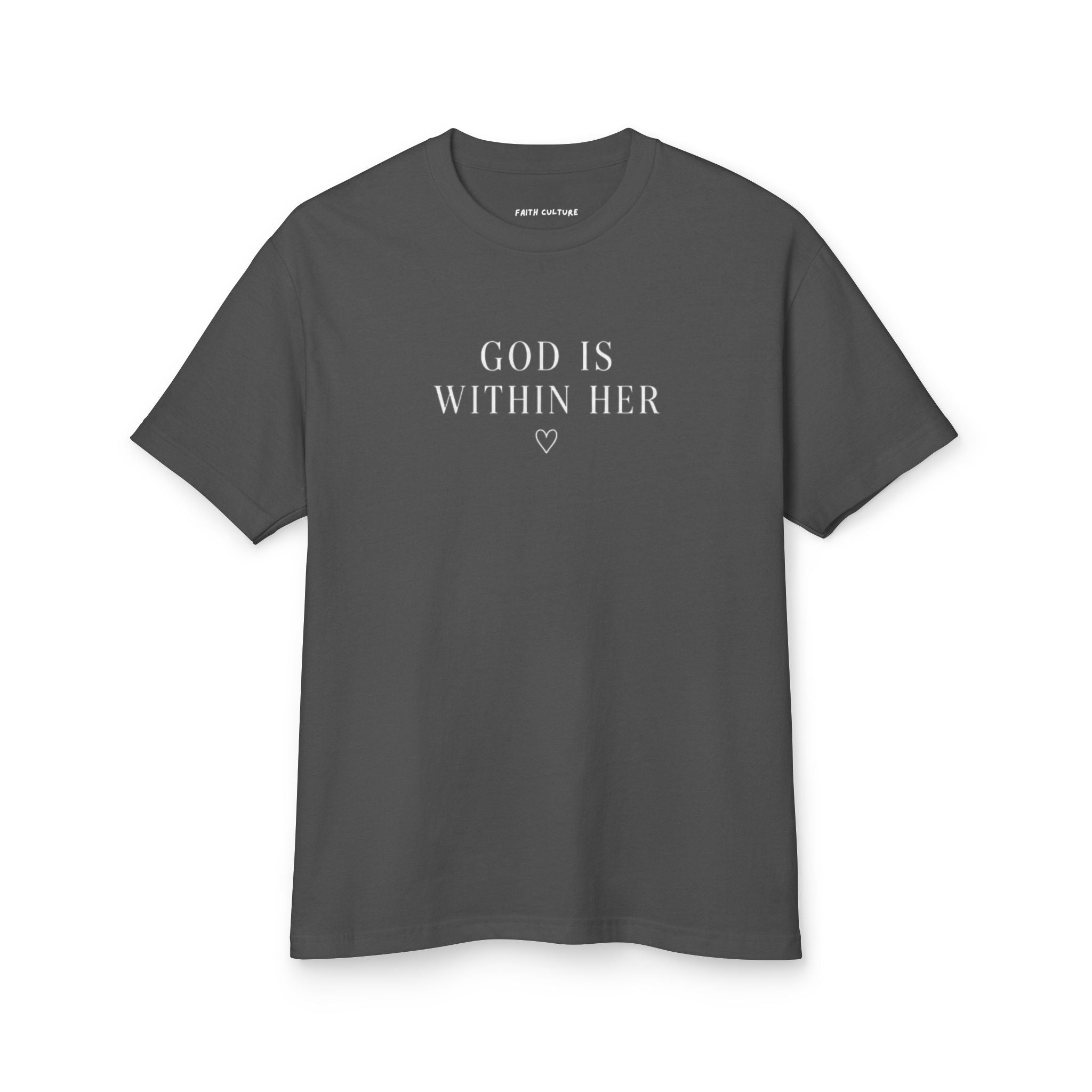 God Is Within Her Christian Tee
