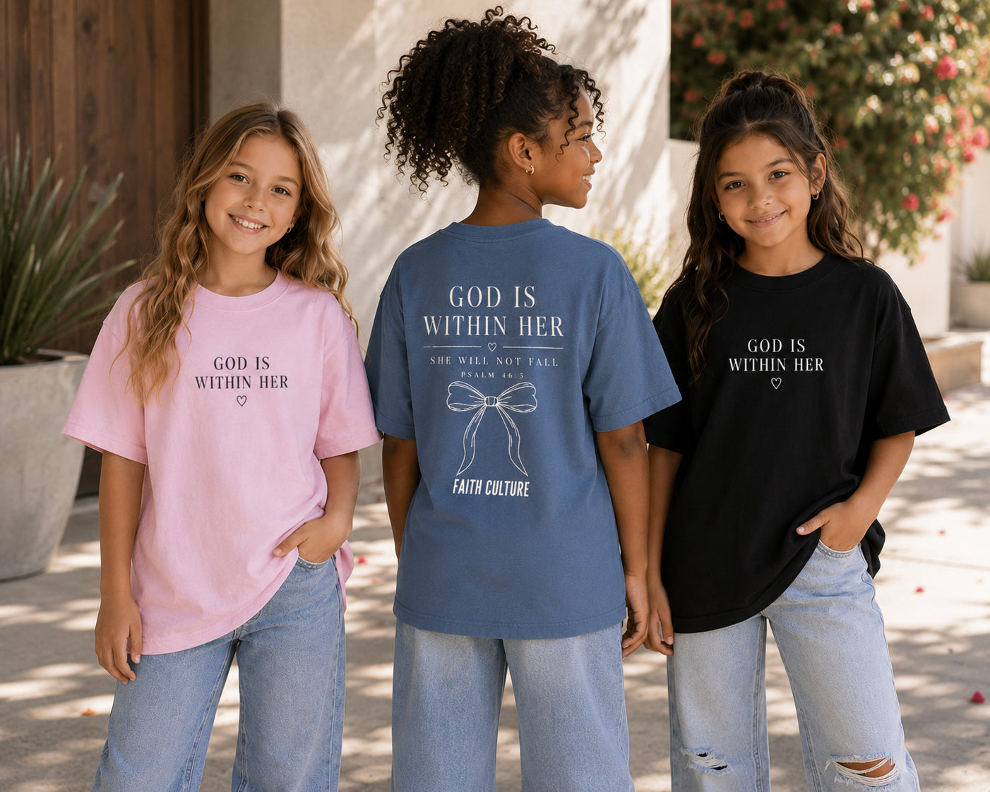 God Is Within Her Youth Tee