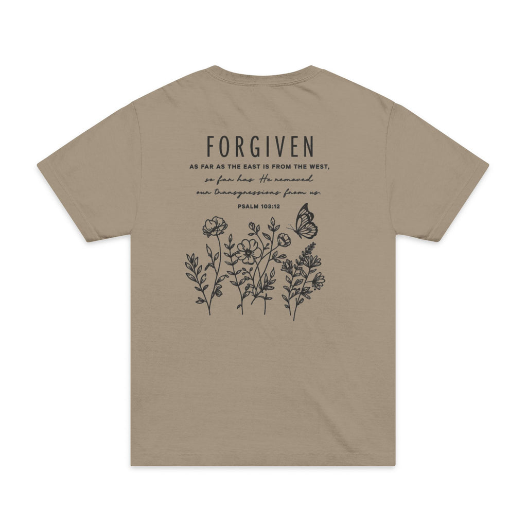 Forgiven | Psalm 103:12 Oversized Christian Tee