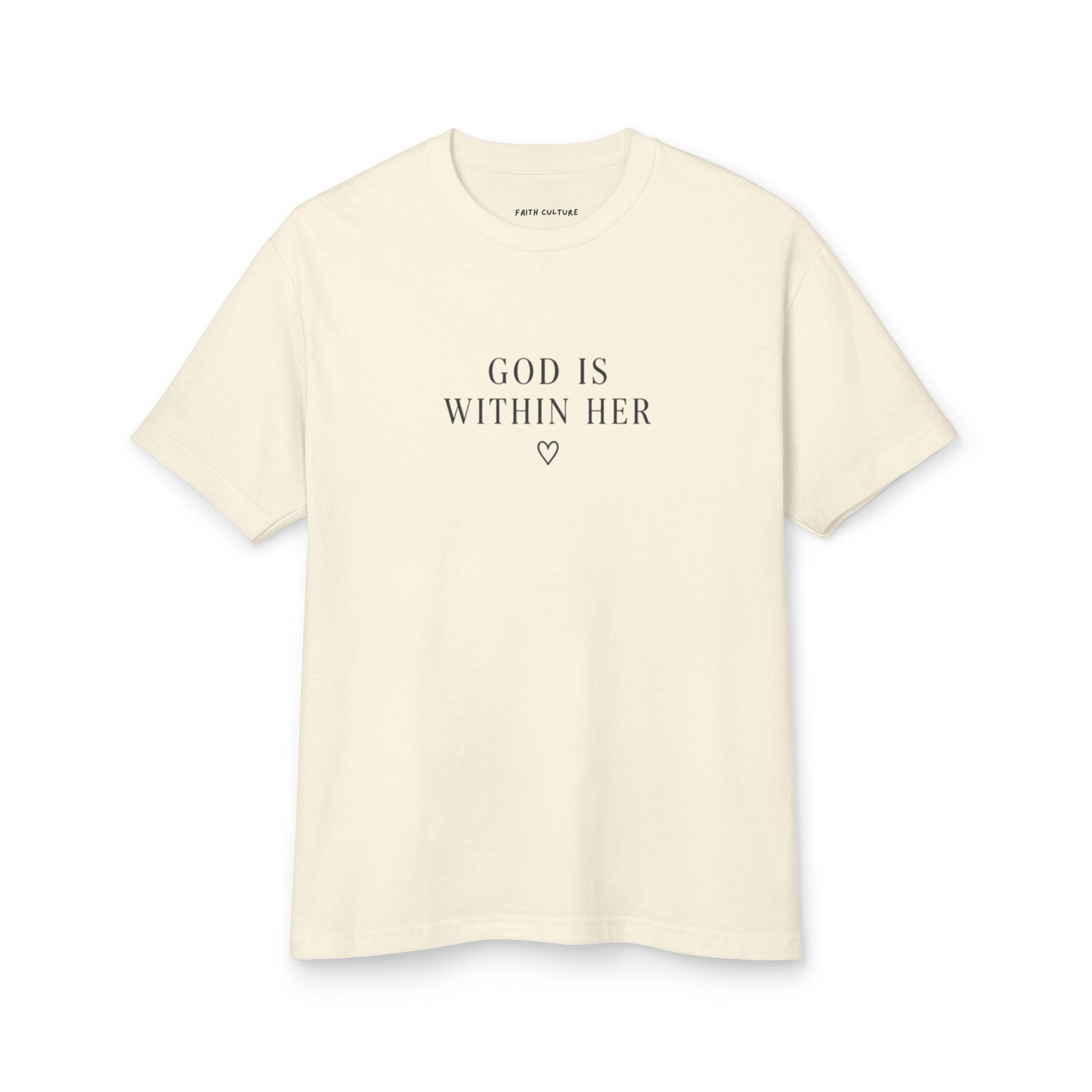God Is Within Her Christian Tee