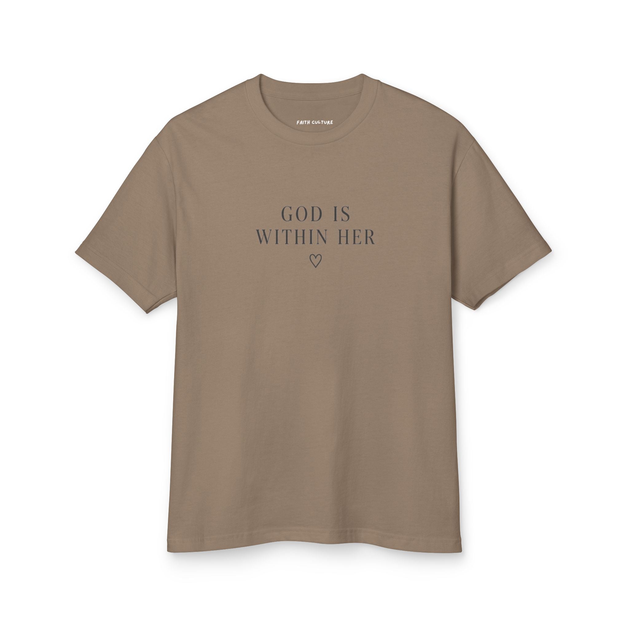 God Is Within Her Christian Tee