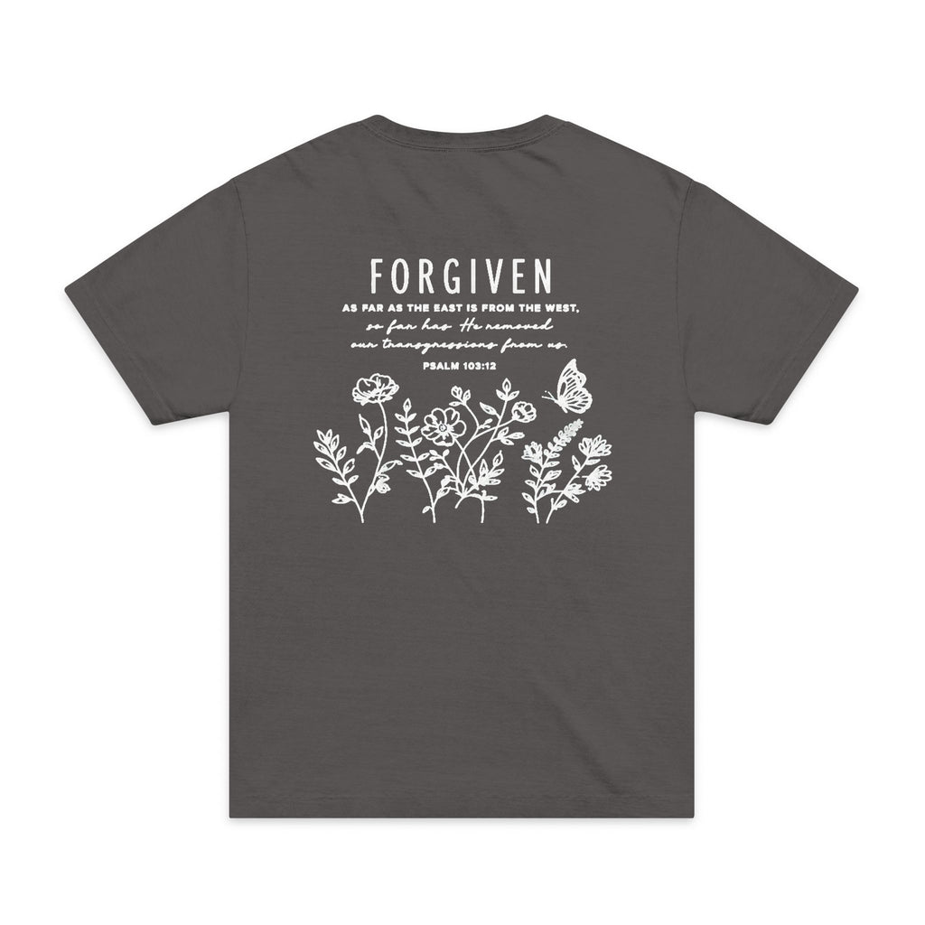 Forgiven | Psalm 103:12 Oversized Christian Tee